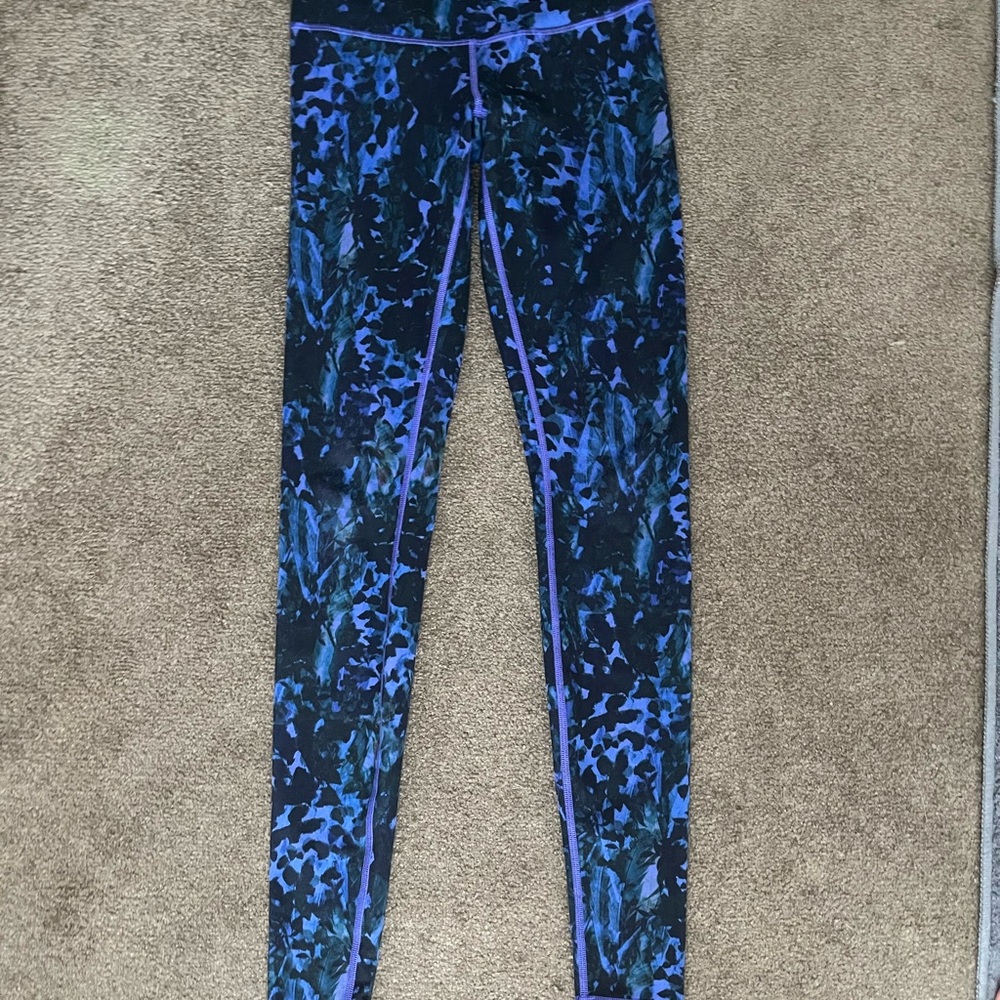 S lulu lemon Blue Patterned Women's leggings